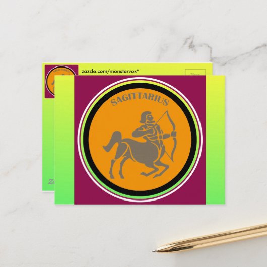 射手座はがき ポストカード (正面/裏面インサイチュ)