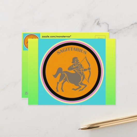 射手座はがき ポストカード (正面/裏面インサイチュ)