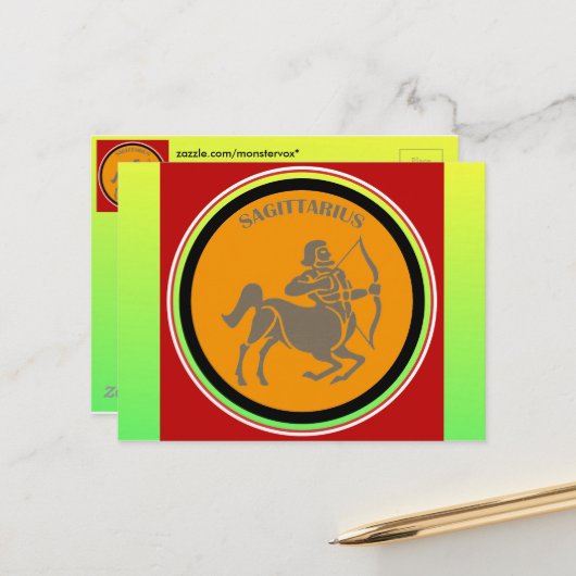 射手座はがき ポストカード (正面/裏面インサイチュ)