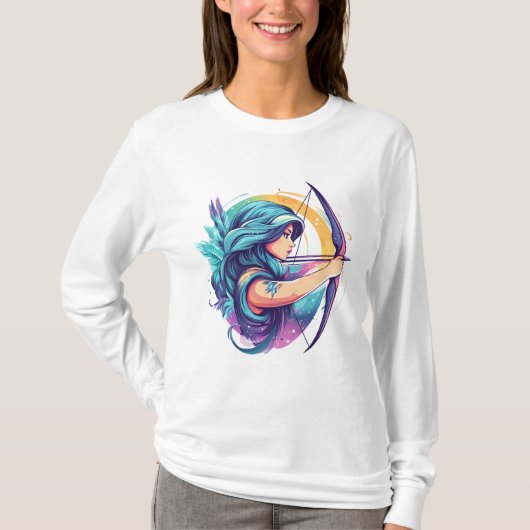 射手座アーチャー女神 Tシャツ (正面)