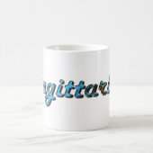 射手座インターコイズ宝石 コーヒーマグカップ (中央)