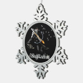 射手座オーナメント スノーフレークピューターオーナメント (右)