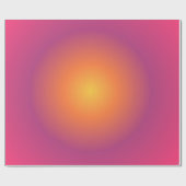 射手座オーラグラディエント〔占星術の〕十二宮図、紫色の黄色 ラッピングペーパー (フラット)