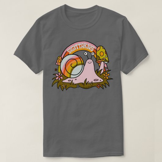 射手座カタツムリ Tシャツ (デザイン正面)