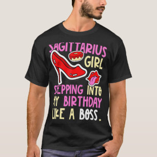 射手座ガール占星術ヒール誕生日 Tシャツ