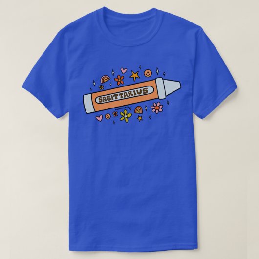 射手座クレヨン Tシャツ (デザイン正面)