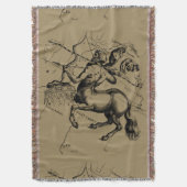 射手座コンステレーションヘベリアス1690版木、銅版、版画 スローブランケット (正面縦)