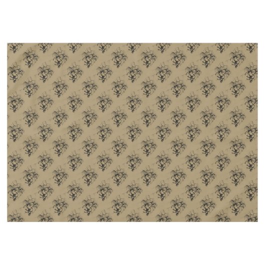 射手座コンステレーションヘベリアス1690版木、銅版、版画 テーブルクロス (正面(横))