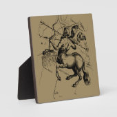 射手座コンステレーションマップ版木、銅版、版画ヘベリアス フォトプラーク (正面)