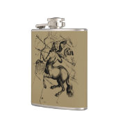 射手座コンステレーションマップ版木、銅版、版画ヘベリアス フラスク (左)