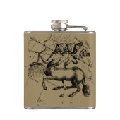 射手座コンステレーションマップ版木、銅版、版画ヘベリアス フラスク (裏面)