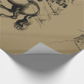 射手座コンステレーションマップ版木、銅版、版画ヘベリアス ラッピングペーパー (角)