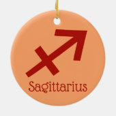 射手座サンサイン〔占星術の〕十二宮図記号 セラミックオーナメント (裏面)