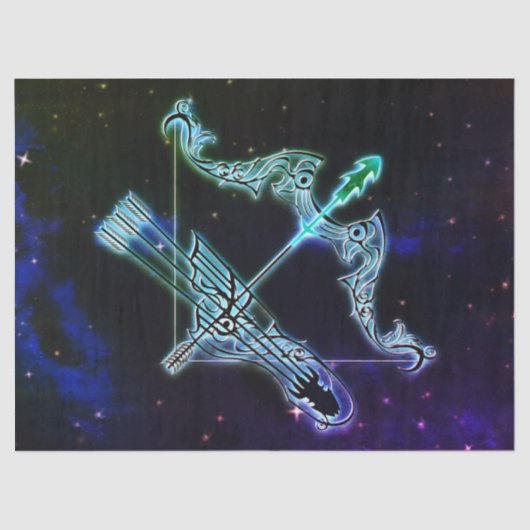 射手座ザアーチャー〔占星術の〕十二宮図ティッシュペーパー 薄葉紙 (正面)