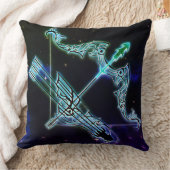 射手座ザアーチャー〔占星術の〕十二宮図枕 クッション (ブランケット)