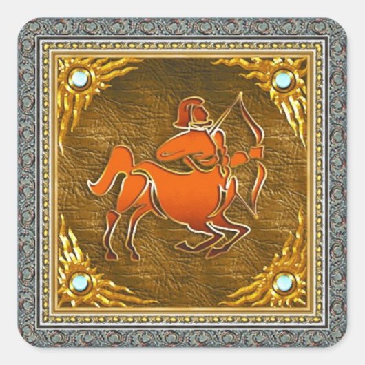 射手座シール スクエアシール (正面)