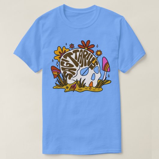 射手座スカル Tシャツ (デザイン正面)