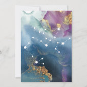 射手座テーブル標識天水カラーテーマ 招待状 (裏面)