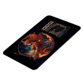 射手座テーマの栄養価表示 マグネット (左側)