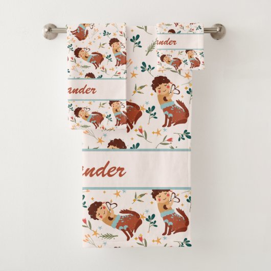 射手座ベビー | 小さな射手のための居心地の良いタオル バスタオルセット (インサイチュ)