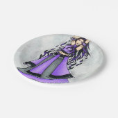 射手座ベリーダンサーパープル ペーパープレート (アングル)
