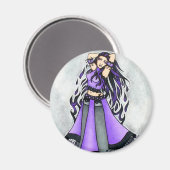 射手座ベリーダンサーパープル マグネット (正面/裏面)