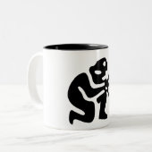 射手座占星術太陽標識、〔占星術の〕十二宮図マグ ツートーンマグカップ (正面左)