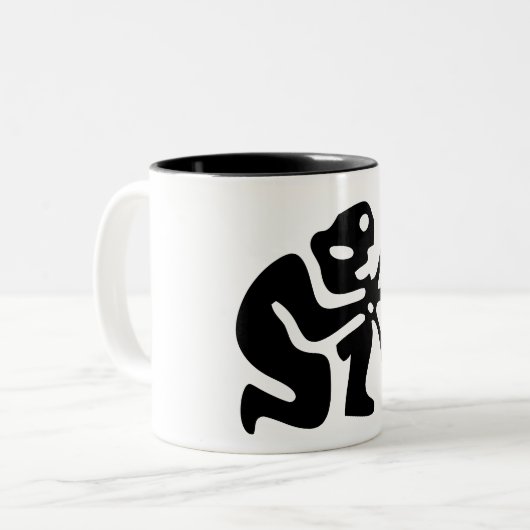 射手座占星術太陽標識、〔占星術の〕十二宮図マグ ツートーンマグカップ (正面左)