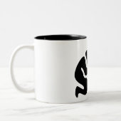 射手座占星術太陽標識、〔占星術の〕十二宮図マグ ツートーンマグカップ (左)