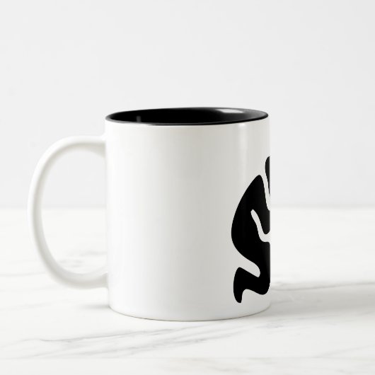 射手座占星術太陽標識、〔占星術の〕十二宮図マグ ツートーンマグカップ (左)