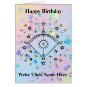 射手座占星術誕生日カード11月22-12月21日 (正面)