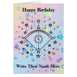 射手座占星術誕生日カード11月22-12月21日