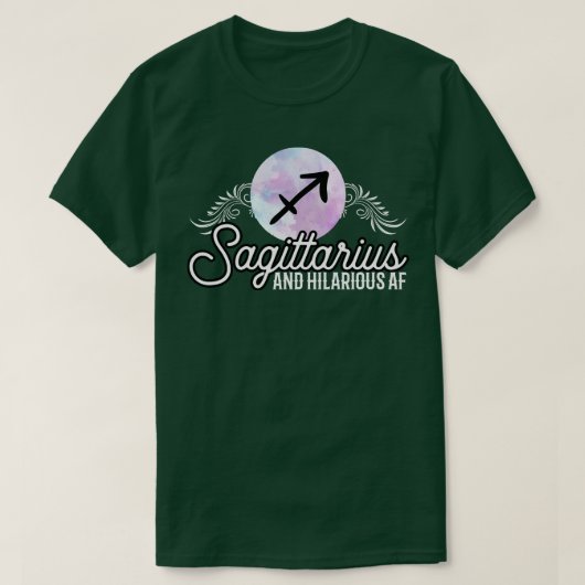 射手座及び笑わされるAF Tシャツ (デザイン正面)