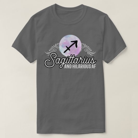 射手座及び笑わされるAF Tシャツ (デザイン正面)