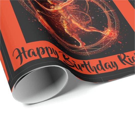 射手座名の追加誕生日〔占星術の〕十二宮図ギフト ラッピングペーパー (ロールコーナー)