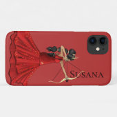 射手座女神の弓と矢印名前をカスタムする Case-Mate iPhoneケース (裏面(横))