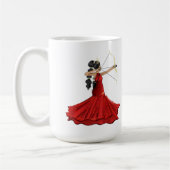 射手座女神 – カスタム誕生日 コーヒーマグカップ (左)