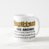 射手座射手のファイアーサイン占星術のマグ コーヒーマグカップ (正面右)