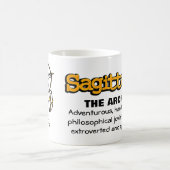 射手座射手のファイアーサイン占星術のマグ コーヒーマグカップ (中央)