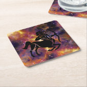 射手座射手コースター スクエアペーパーコースター (アングル)