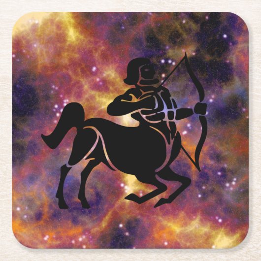 射手座射手コースター スクエアペーパーコースター (正面)