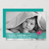 射手座射手写真誕生のお知らせ 案内状 (正面/裏面)