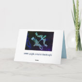 射手座射手〔占星術の〕十二宮図グリーティングカード カード (裏面)