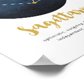 射手座星印プリント ポスター (角)