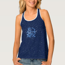 射手座星座と〔占星術の〕十二宮図サイン（星あり）