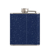 射手座星座と〔占星術の〕十二宮図サイン（星あり） フラスク (裏面)