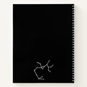 射手座星座と〔占星術の〕十二宮図記号 ノートブック (裏面)
