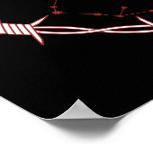 射手座星座ゴシック星空 ポスター (角)