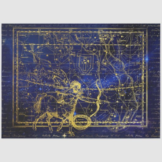 射手座星座ティッシュペーパー 薄葉紙 (正面)