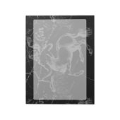 射手座星座ヘベリアスの地図と黒 ノートパッド (回転)